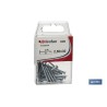 BLÍSTER DE 28 UDS. PUNTA DE ACERO ZINCADO CABEZA PLANA 25X30 MM VENTA UNITARIA