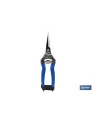 Tijeras de recolección con punta recta de acero inoxidable y longitud total de 185 mm | Especiales para jardinería