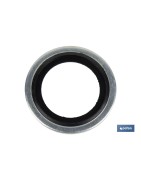 Arandela Metal Goma | Fabricada en Acero Zincado y NBR | Varias Medidas de Interior y Exterior