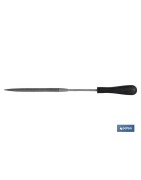 Lima de aguja de media caña con punta | Longitud: 6 | Mango fabricado en goma | Modelo fina