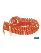 Manguera de aire en Espiral de Poliuretano para aire comprimido longitud 15 m