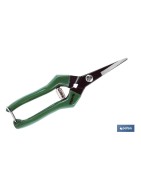 Tijeras de recolección con punta recta y longitud total de 205 mm | Especiales para jardinería