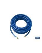 Manguera de compresor Ø8 x 12mm (Rosca macho BSP 1/4) longitud 15 Metros | Manguera azul para aire comprimido en PVC