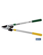 Tijeras de poda telescópicas 64 cm | Capacidad de corte de hasta 45 mm de diámetro | Acero revestido, carbono y PTFE